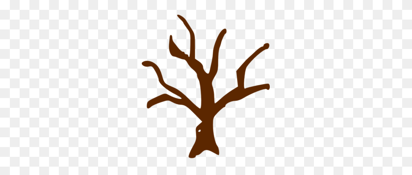 261x297 Clipart Tree Without Leaves - Brown Leaf Clipart