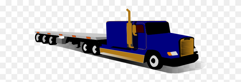 600x228 Clipart Trucks Free Clip Art Images - Semi Truck Clip Art Free