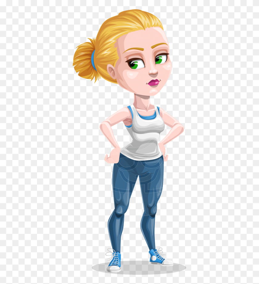 957x1060 Clipart Woman Fitness, Clipart Woman Fitness Transparent Free - Young Woman Clipart