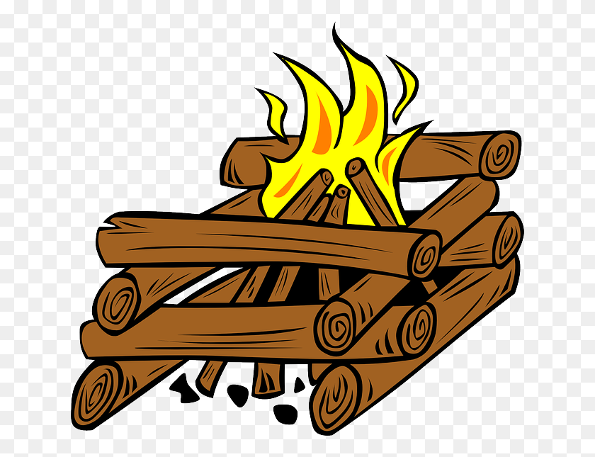 640x585 Clipart Wood Fire Clip Art Images - Wood Clipart Background