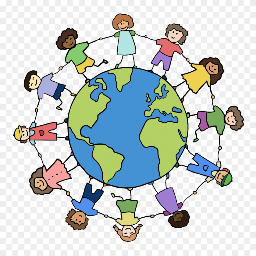 Clipart World Holding Hand Around World, Clipart World Holding - Children  Around The World Clipart – Stunning free transparent png clipart images  free download