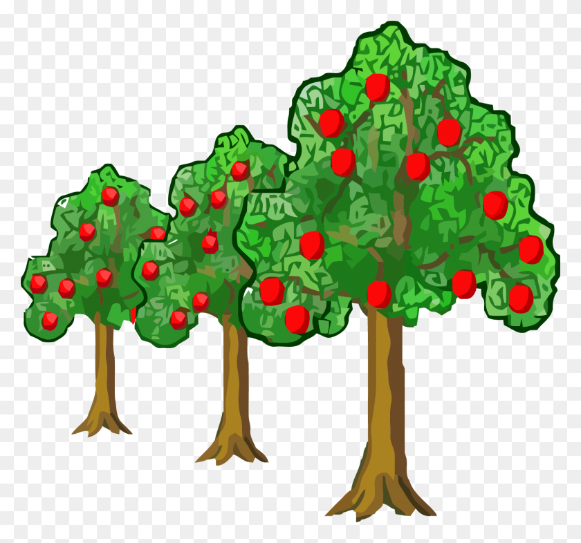 1509x1406 Clipartly Tree Clipart - Apple Tree PNG
