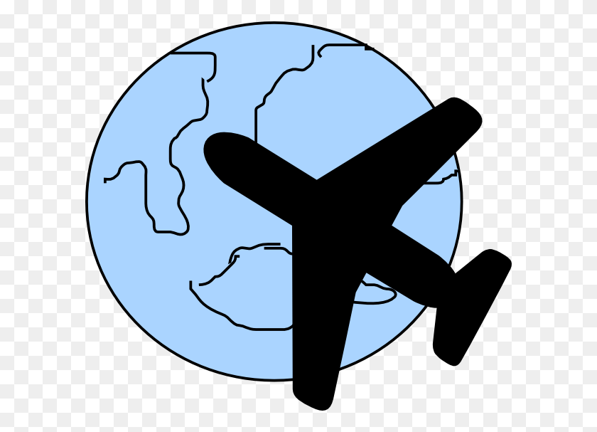 600x547 Cliparts Airplane Travel - Passport Clipart Free