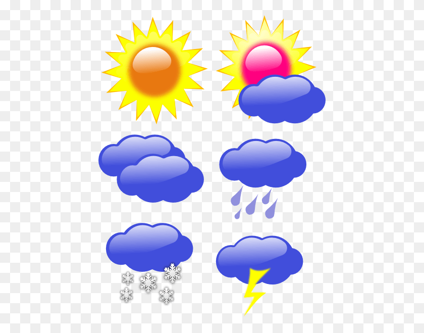 450x599 Cliparts Bad Weather - Windy Weather Clipart