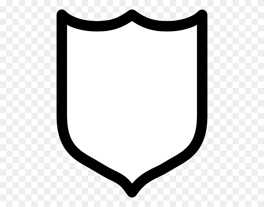 480x600 Cliparts Blank Shield - Escudo De La Policía Clipart
