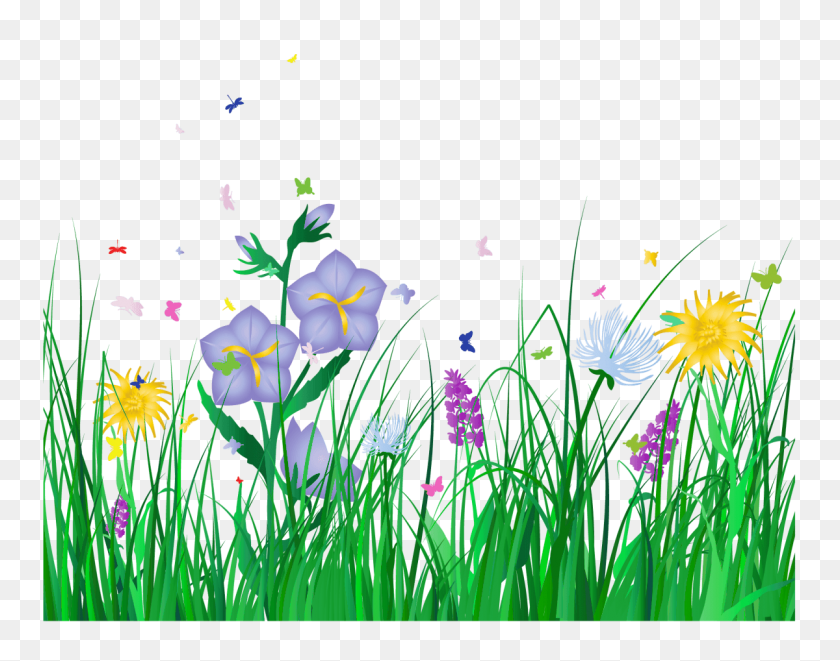 1200x926 Cliparts Nature Corner - Spring Background Clipart