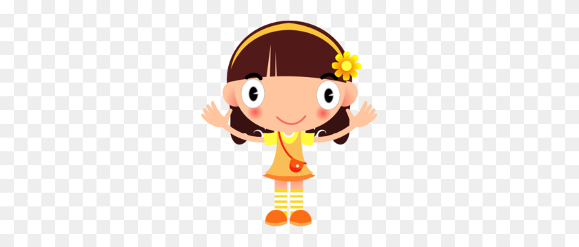 255x299 Cliparts Of A Girl - Cute Little Girl Clipart