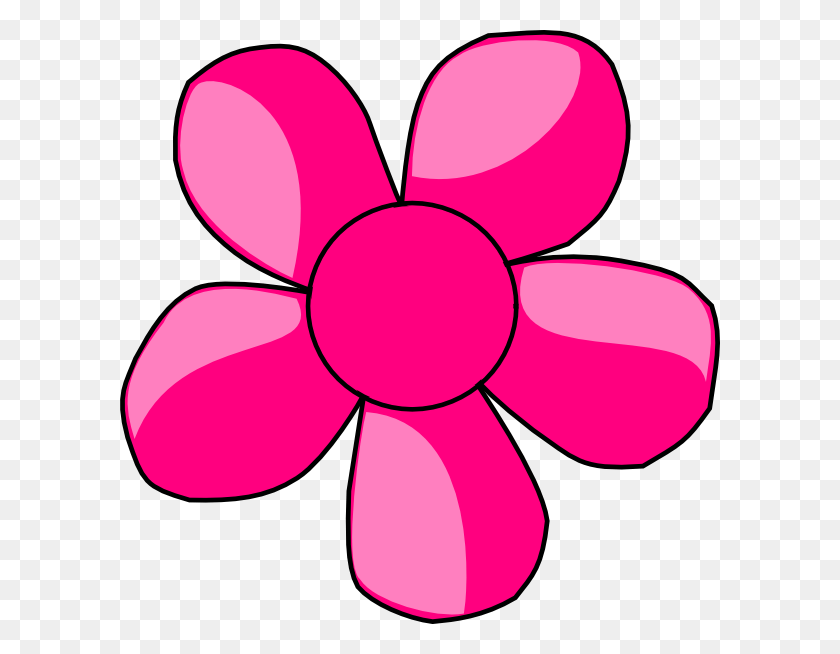 600x594 Cliparts Pink Daisy - Imágenes Prediseñadas De Gerber Daisy
