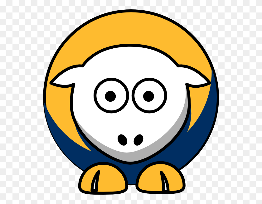 564x594 Cliparts Smiley Sheep - Sheep Face Clipart