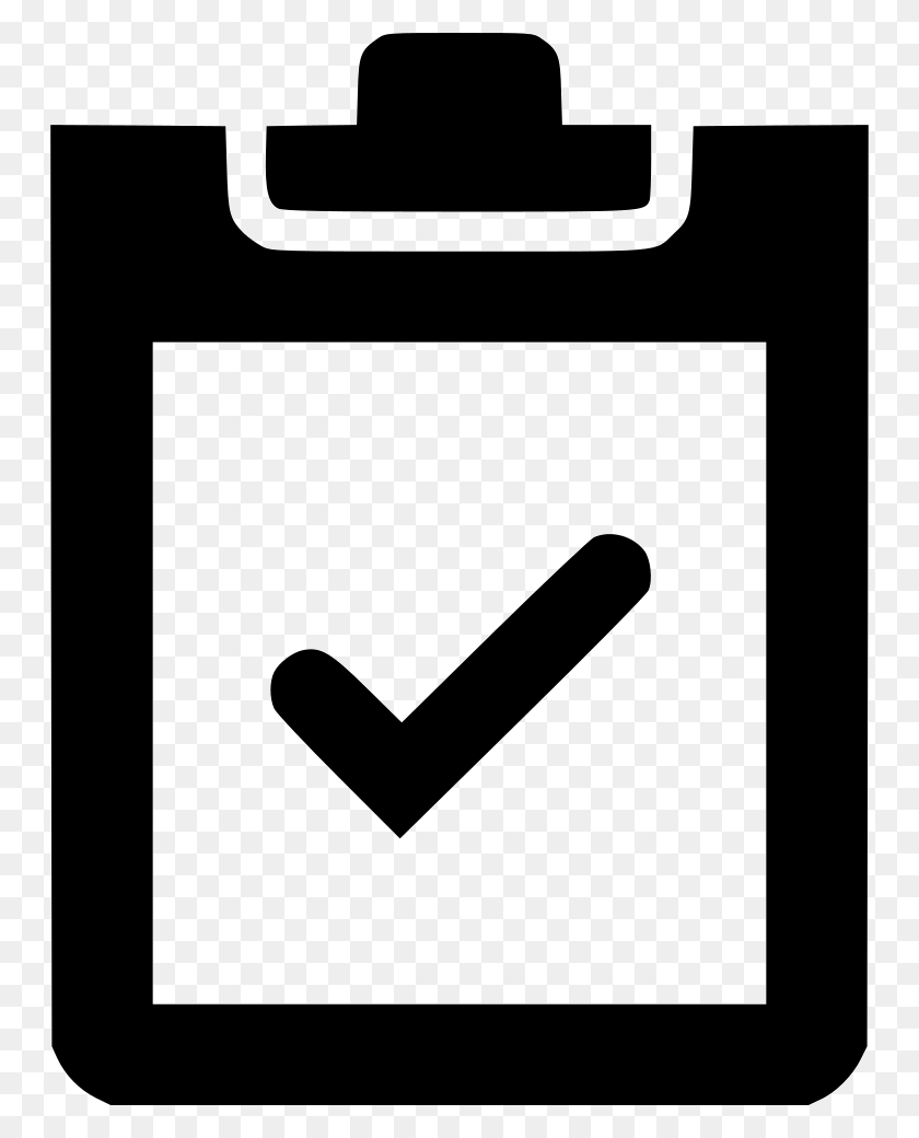 748x980 Clipboard Checkmark Png Icon Free Download - Check Mark Icon PNG