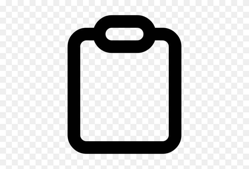 512x512 Clipboard, Document, List Icon With Png And Vector Format For Free - Clipboard Clipart Black And White