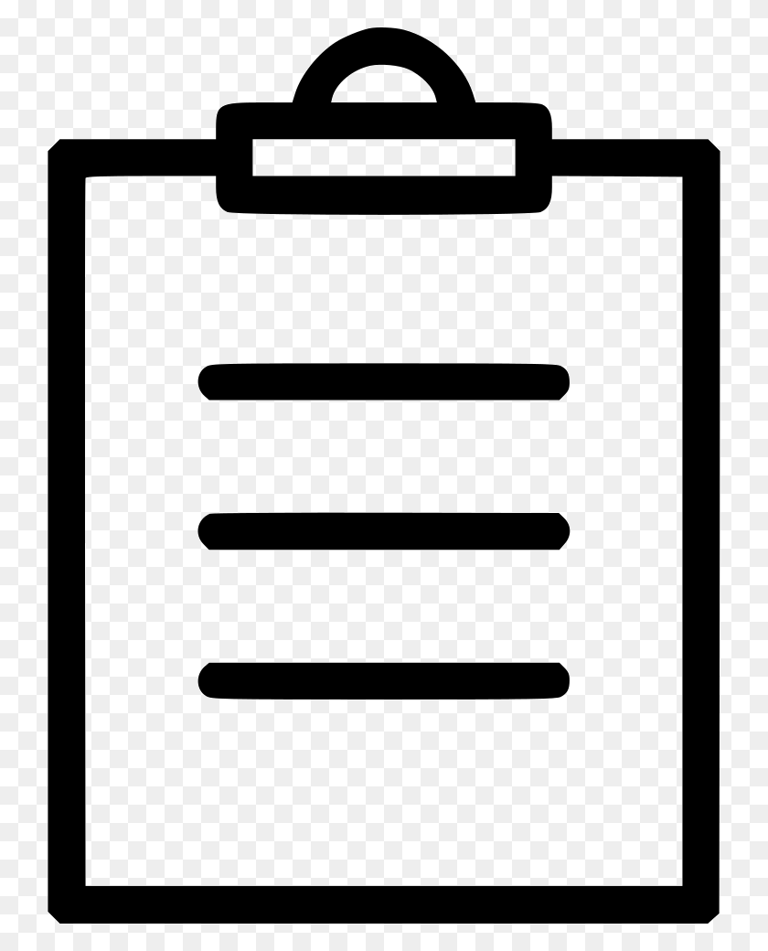 736x980 Clipboard List Checklist Text Inventory Png Icon Free Download - Checklist PNG