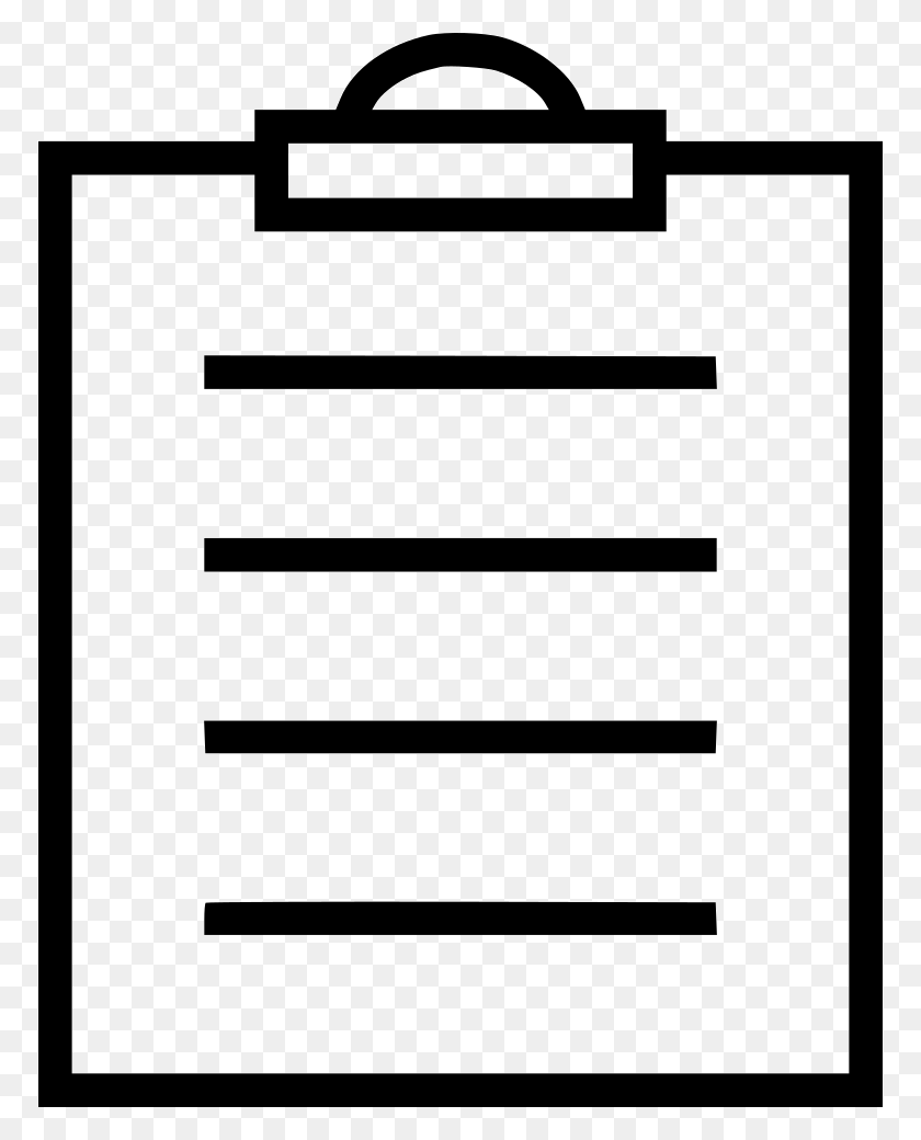 772x980 Clipboard Png Icon Free Download - Clipboard PNG