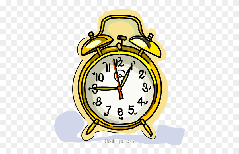 458x480 Clock, Alarm Clocks Royalty Free Vector Clip Art Illustration - Reloj Clipart