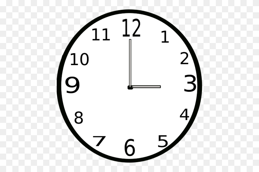 472x500 Clock Clipart - Blank Clock Clipart