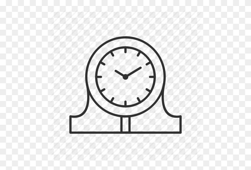 512x512 Часы, Дата, Эмодзи, Час, Каминная Полка, Каминные Часы, Значок Времени - Часы Emoji Png
