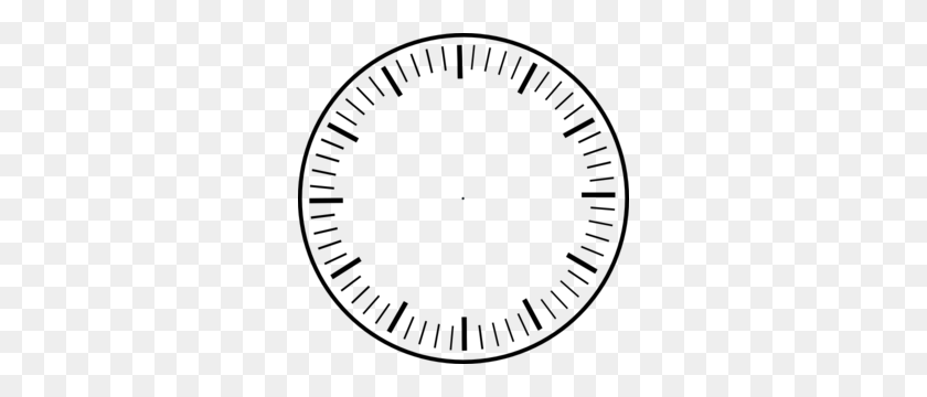 300x300 Clock Face, Hour And Minute Marks, No Hands Clip Art - Clock Hands PNG
