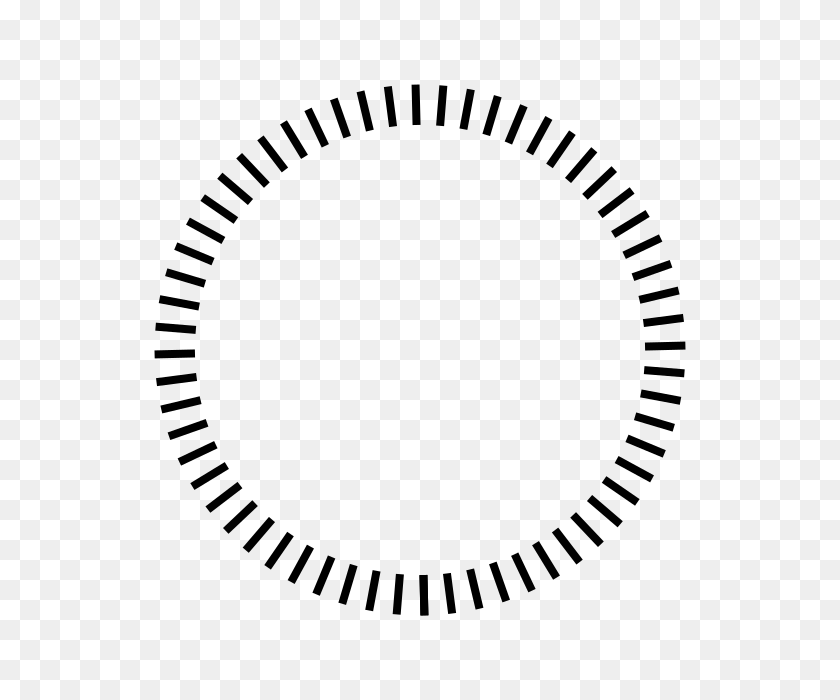 640x640 Clock Face Minute Marks - Clock Face PNG
