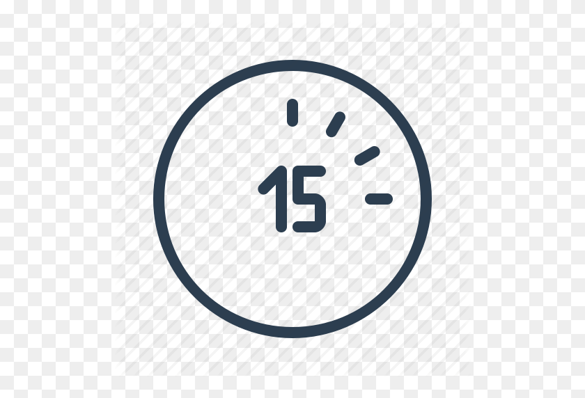 512x512 Clock, Hour, Minutes, Period, Quarter, Seconds, Time Icon - Quarter PNG