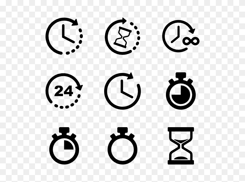 600x564 Clock Icons - Sand Timer Clipart