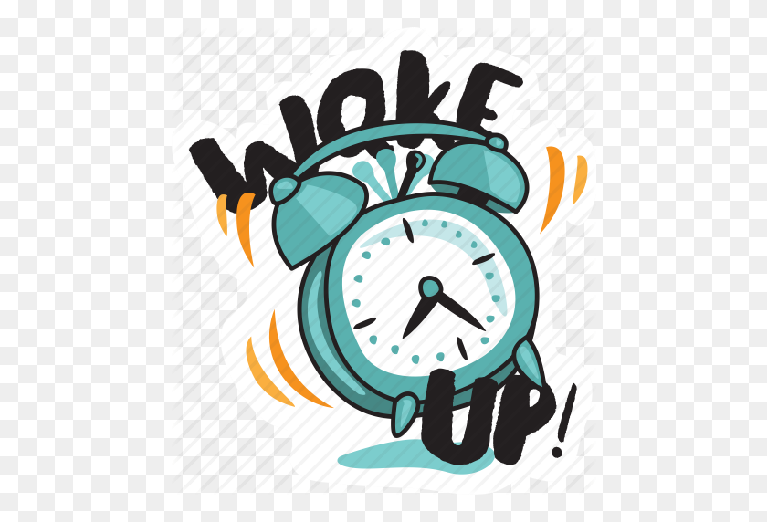 466x512 Clock, Network, Social, Time, Wake Up Icon - Wake Up Clipart