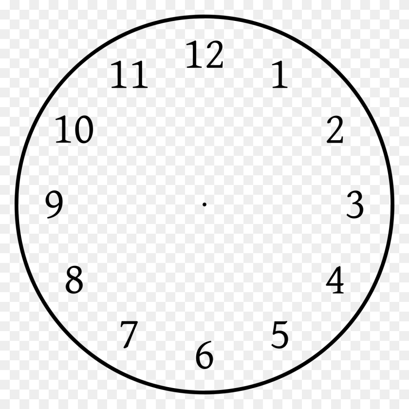 1200x1200 Clock Position - Clock Face Clipart