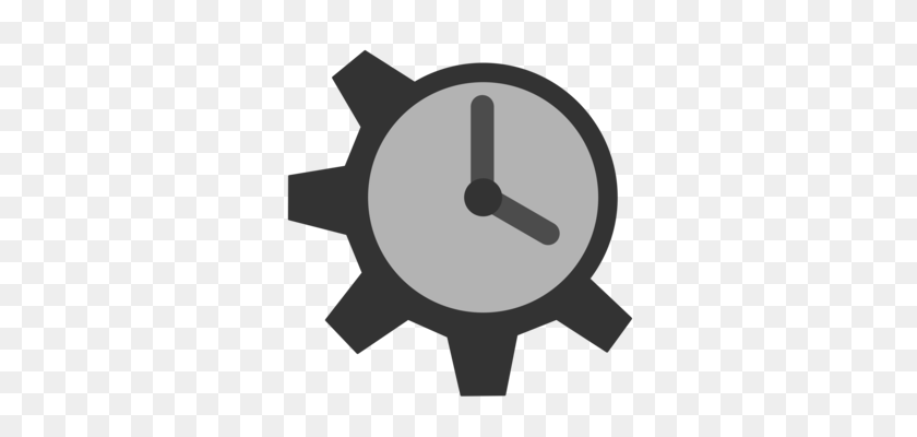 340x340 Clock Time Gear Furniture Mechanism - Timer Clipart