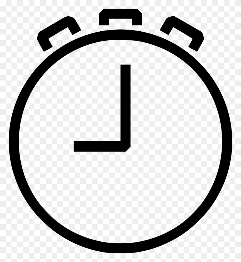 898x980 Clock Time Watch Stopwatch Png Icon Free Download - Stopwatch PNG