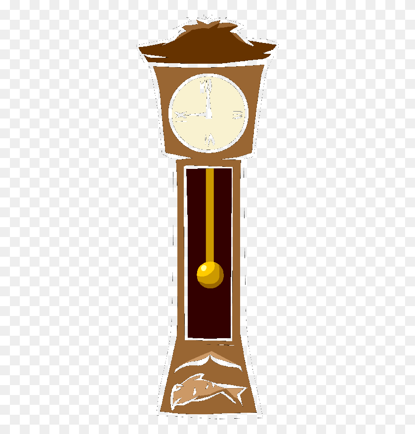 288x819 Clocks Cliparts - Grandfather Clock Clipart