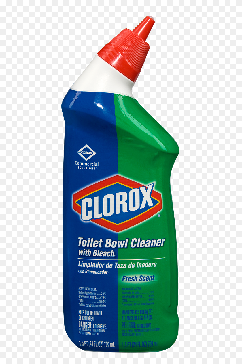 600x1200 Clorox Toilet Bowl Cleaner With Bleach Clorox Professional - Clorox Bleach PNG
