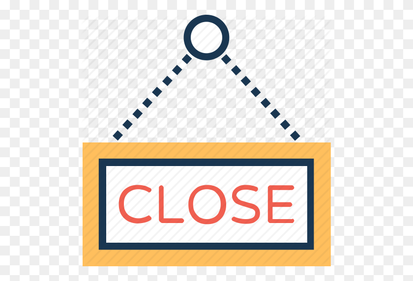 512x512 Close, Close Signboard, Close Store, Hanging Sign, Shop Sign Icon - Hanging Sign PNG