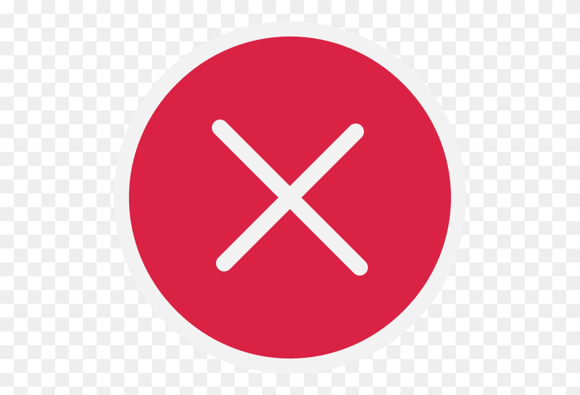 512x512 Close, Delete, Deny, No, Out, Sign Out, X Icon - X Sign PNG