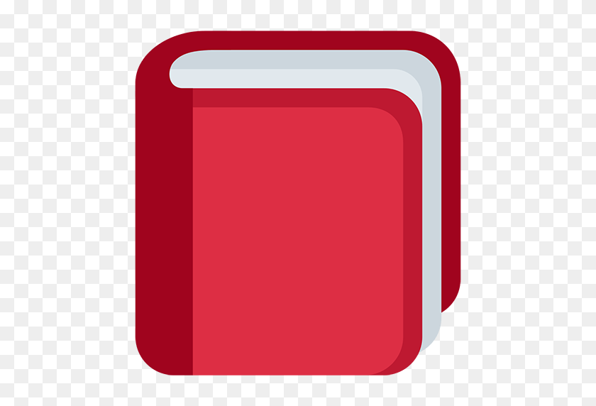 512x512 Closed Book Emoji For Facebook, Email Sms Id - Book Emoji PNG
