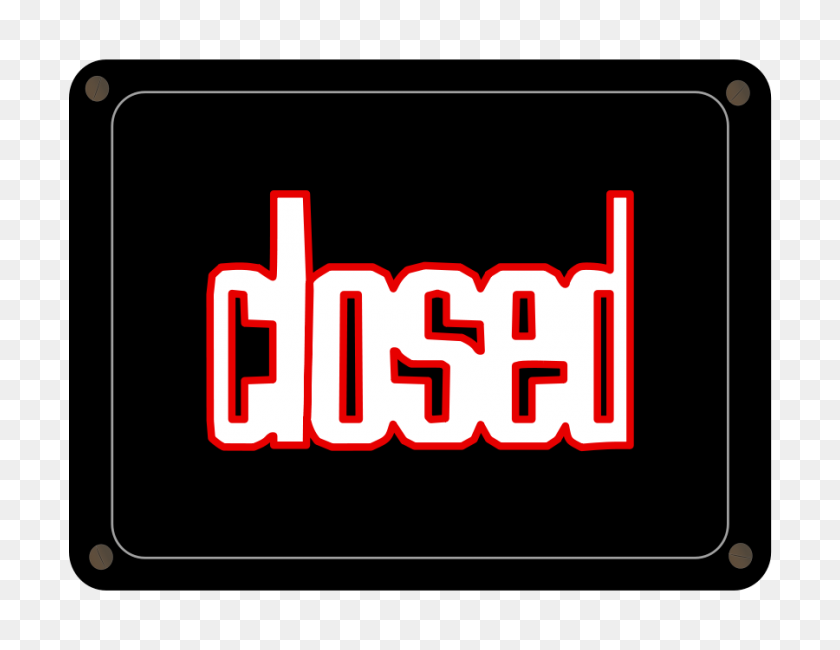 900x681 Closed Sign Clip Art - Closed Fist Clipart