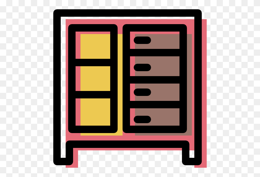 512x512 Closet, Furniture Icon Free Of Color Furniture Icons - Closet PNG