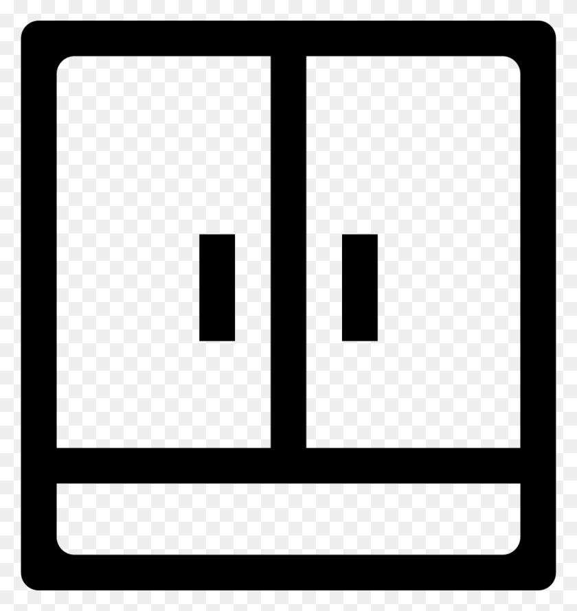 920x980 Closet Outline Png Icon Free Download - Closet PNG