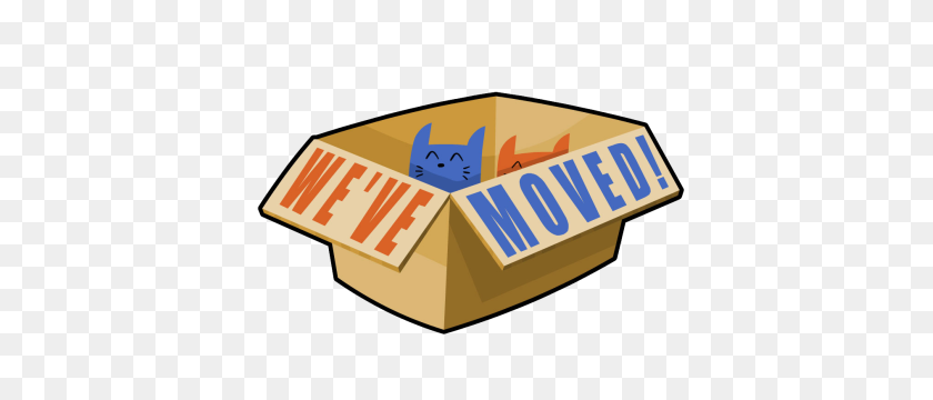 413x300 Cloth Cat Animation We've Moved! - We Ve Moved Clipart