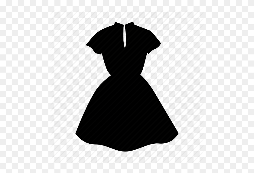 512x512 Clothes, Clothing, Dress, Dresses, Fashion, Shadow, Silhouette Icon - Clothes PNG