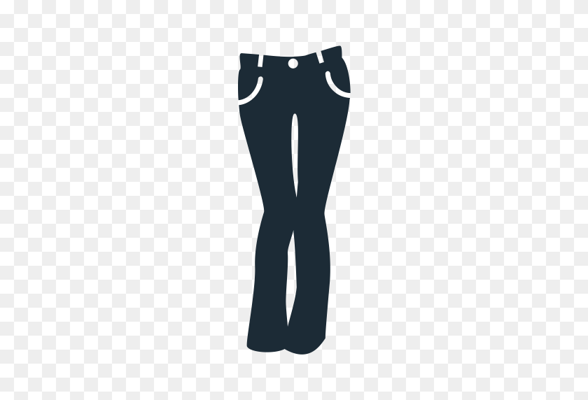 512x512 Clothes, Clothing, Geans, Lady, Pants, Trousers, Woman Icon - Pants PNG