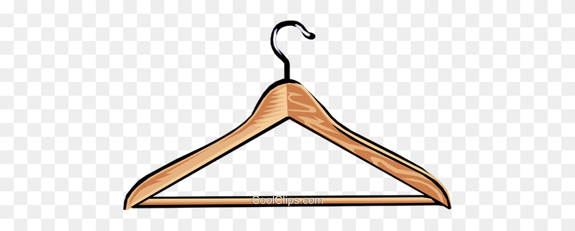 480x278 Clothes Hanger Royalty Free Vector Clip Art Illustration - Clothes Hanger Clipart