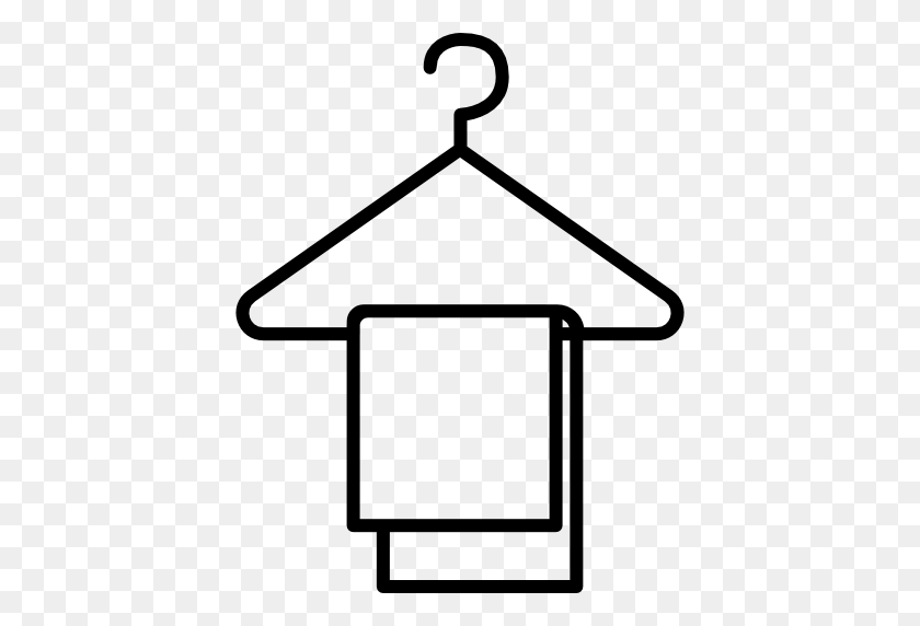 512x512 Clothes On Hangers Png - Laundry Clipart Black And White