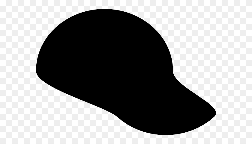 600x421 Clothing Hat Silhouette Clip Art Free Vector - Baseball Hat Clipart Black And White
