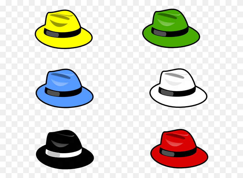 600x557 Clothing Hats Clip Art - Fedora Clipart