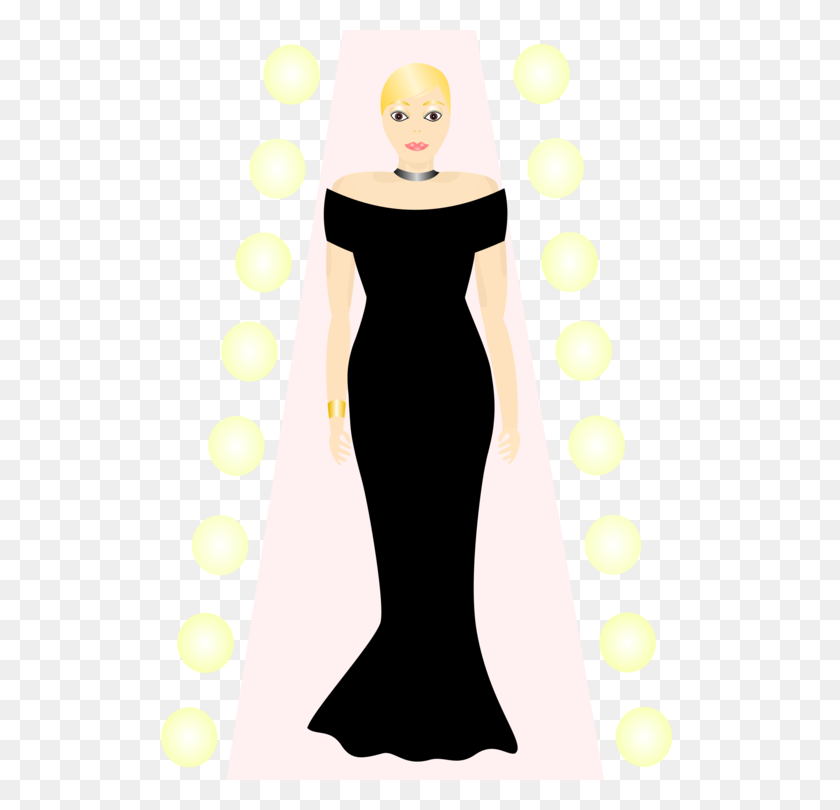 530x750 Clothing Little Black Dress Fashion Gown - Outfit Clipart