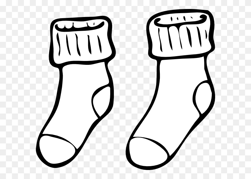 600x539 Clothing Pair Of Haning Socks Clip Art - Pair Clipart