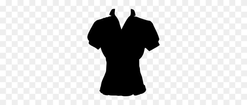 246x298 Clothing Women Cute Blouse Clip Art Digital Black And White - Dress Shirt Clip Art