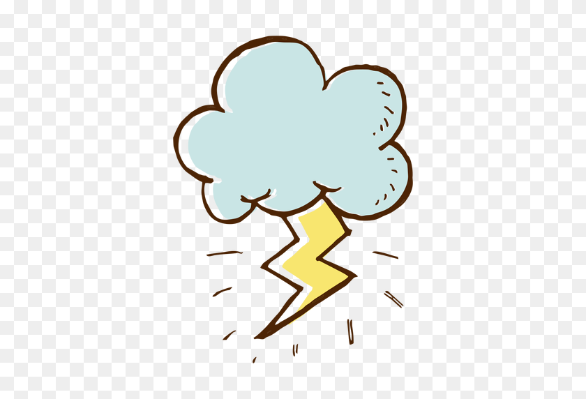 512x512 Cloud And Lightning Icon - Lightning Transparent PNG