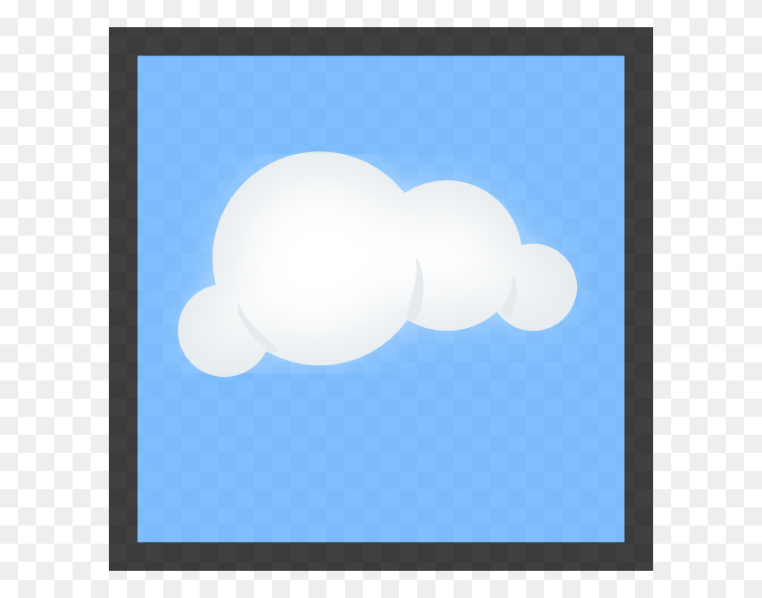 600x600 Cloud Blue Background Clip Art - Clouds Background Clipart