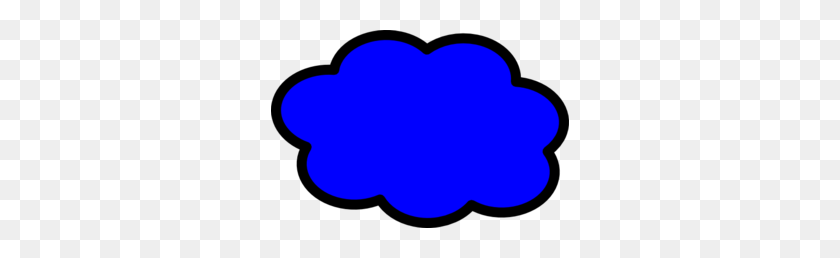 298x198 Cloud Blue Png, Clip Art For Web - Cloud Outline PNG