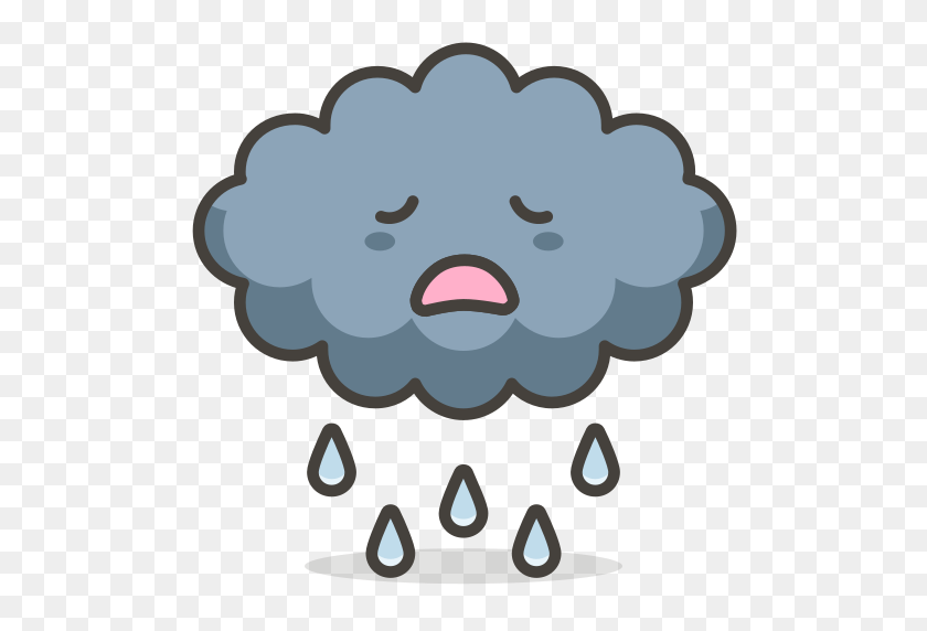 512x512 Cloud, Bored, Ran Free Of Another Emoji Icon Set - Cloud Emoji PNG